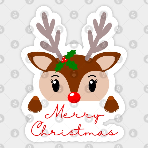 Rudolph The Red Nosed Reindeer 🔴 Sticker by Pop Cult Store